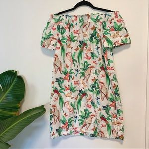 ❌ SOLD ELSEWHERE Ann Taylor floral shoulder dress